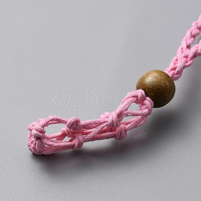 Braided Cotton Thread Cords Macrame Pouch Necklace Making FIND-WH0032-56B-03-1