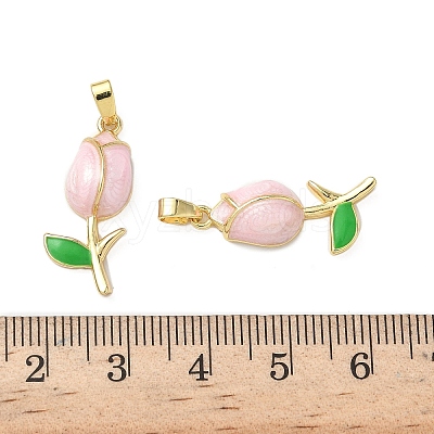 Brass Enamel Pendants KK-I371-33G-03-1
