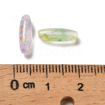 Painted Glass Beads GLAA-C037-01K-1
