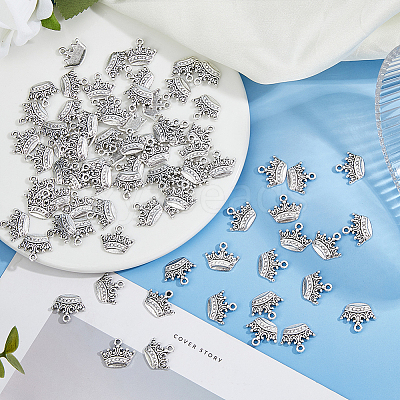 80Pcs Tibetan Style Alloy Pendants TIBE-DC0001-20-1
