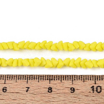 Frosted Opaque Glass Beads Strands GLAA-N017-4mm-13-1
