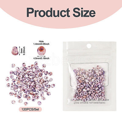 Picasso Glass Seed Beads SEED-TADJ0001-05I-1