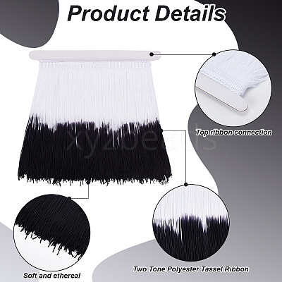 2M Two Tone Polyester Tassel Ribbon OCOR-FG0002-37C-1