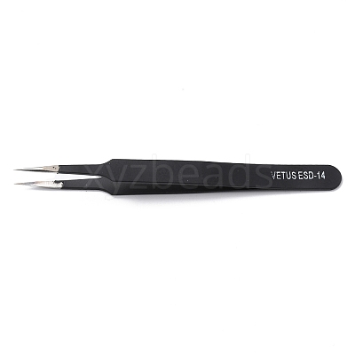 Spray Painted 201 Stainless Steel Beading Tweezers TOOL-G021-07-1