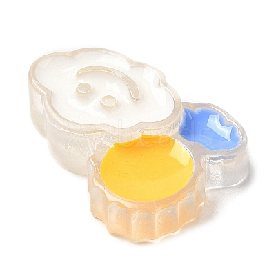 Translucent Resin Cabochons RESI-H147-01C-1