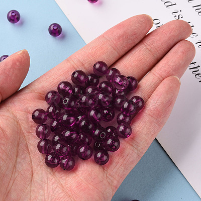 Transparent Acrylic Beads MACR-S370-A8mm-743-1