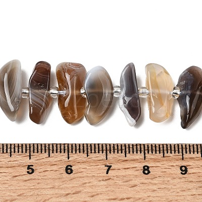 Natural Botswana Agate Beads Strands G-L649-A06-01-1