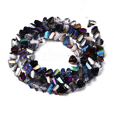 Electroplate Glass Beads Strands EGLA-N002-06E-1