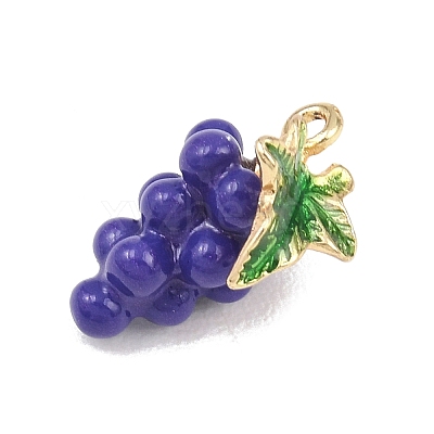 Fruit Alloy Enamel Pendants ENAM-P264-02G-G03-1