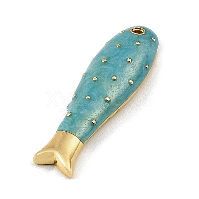 Brass Enamel Pendants KK-CBAF17A-06G-04-1