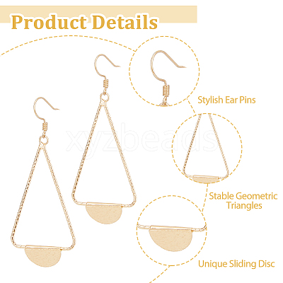 4 Pairs 4 Style Alloy Dangle Earrings for Women EJEW-FI0002-82-1