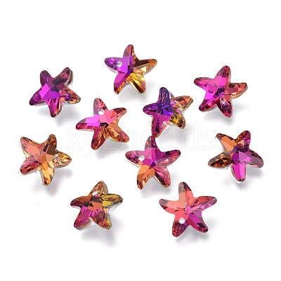 Electroplate Glass Charms X-GLAA-H101-B-01-1
