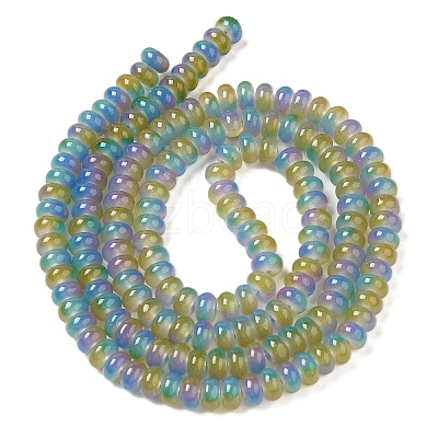 Baking Paint Glass Beads Strands DGLA-C003-01B-1