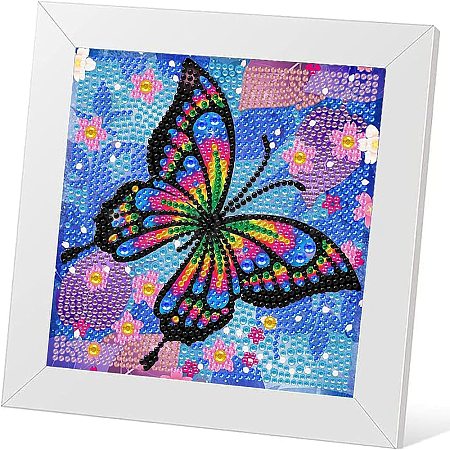 Butterfly Pattern DIY Diamond Painting Photo Frame Kits for Beginners PW-WG75876-01-1