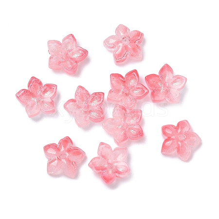 Dyed & Heated Glass Bead Caps X-GLAA-Z019-02M-1