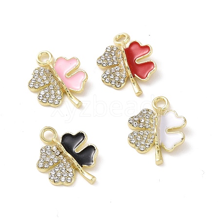 Alloy Enamel Connector Charms PALLOY-D011-04LG-1