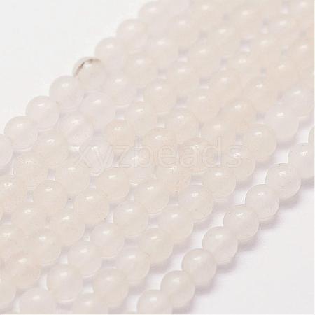 Natural White Jade Beads Strands G-N0190-09-3mm-1