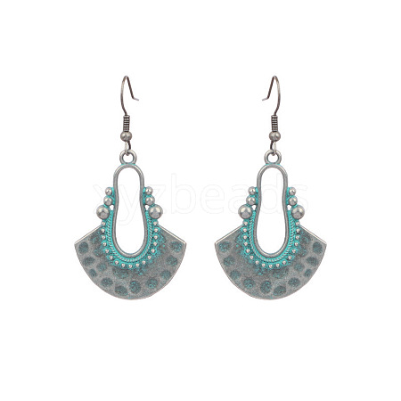 Bohemian Turquoise Earrings Ethnic Vintage Ear Studs for Women ST5656501-1