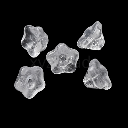 Baking Paint Transparent Glass Beads GLAA-T025-81C-10-1