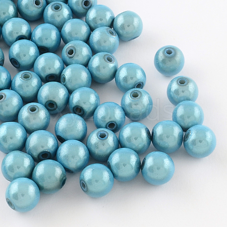 Spray Painted Acrylic Beads MACR-Q154-18mm-006-1