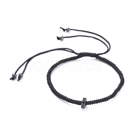 (Jewelry Parties Factory Sale)Adjustable Nylon Cord Braided Bead Bracelets BJEW-JB05016-02-1