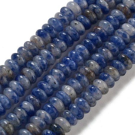 Natural Blue Spot Jasper Beads Strands G-K343-C18-01-1