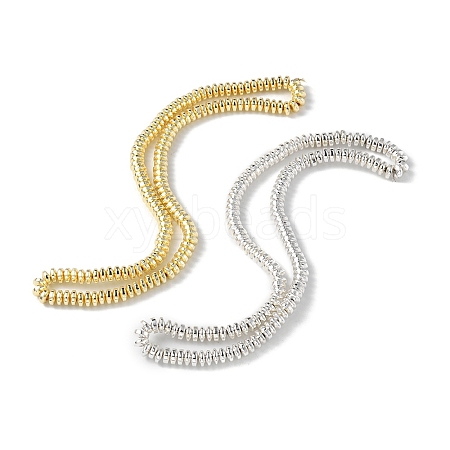 2 Strands 2 Colors Electroplated Non-magnetic Synthetic Hematite Beads Strands G-YW0001-36-1