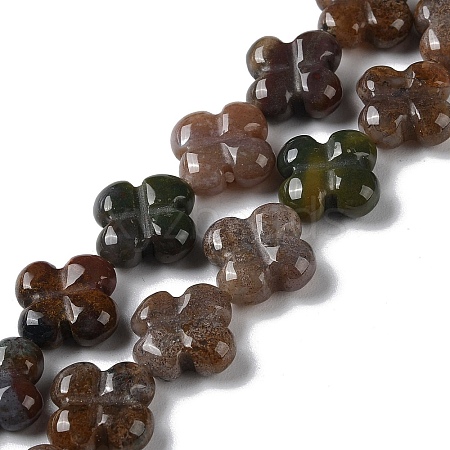 Natural Indian Agate Beads Strands G-M418-D09-01-1