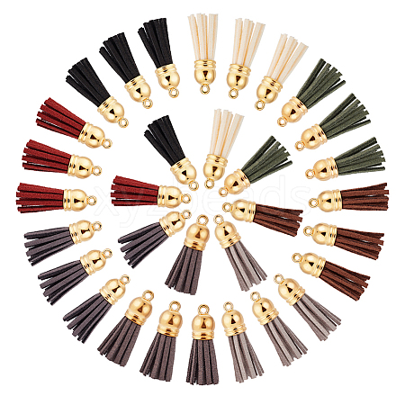 Faux Suede Tassel Pendant Decorations FIND-PH0002-57B-1