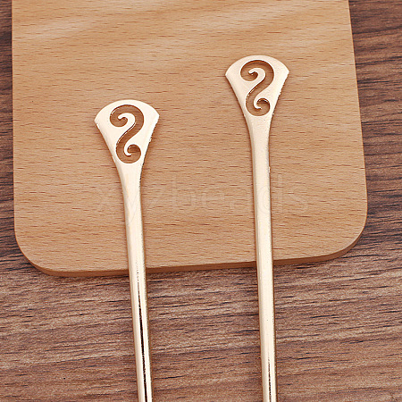 Alloy Hair Sticks OHAR-PW0006-22C-1