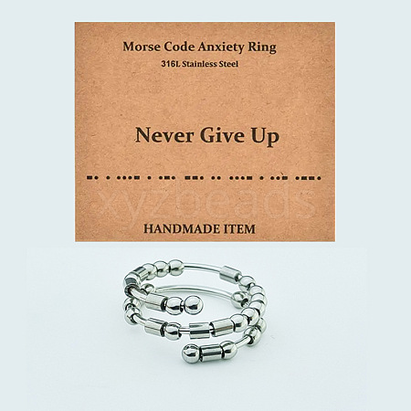 304 Stainless Steel Rotating Cuff Rings FS-WG14209-05-1
