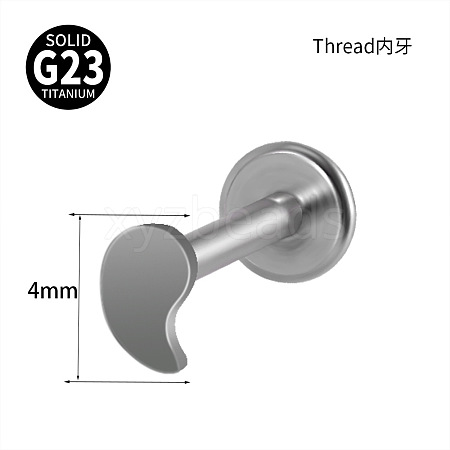 G23 Titanium 17 Gauge Threadless Labrets WGEEA58-35-1