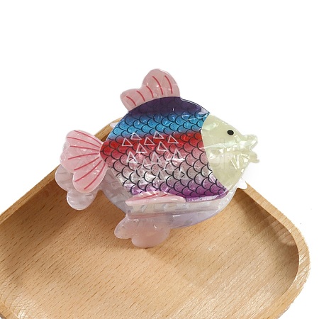 Fish PVC Claw Hair Clips PW-WGFEDC3-03-1