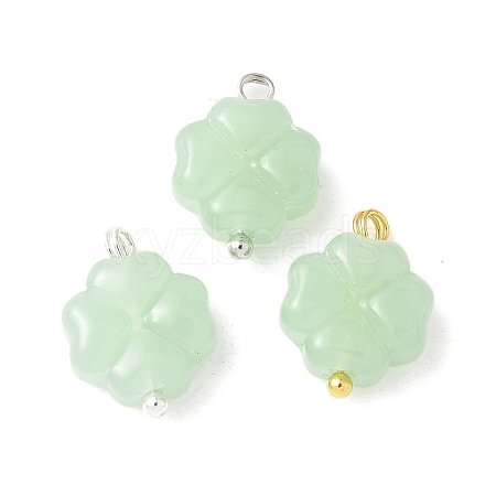 3Pcs 3 Colors Spray Painted Glass Pendants PALLOY-JF03522-01-1