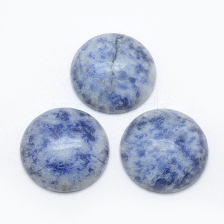 Natural Blue Spot Jasper Cabochons G-E492-A-03-1