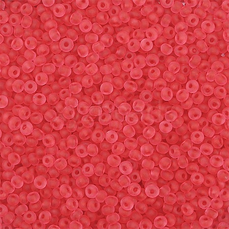 Frosted Colours Glass Seed Beads PW-WG88870-10-1