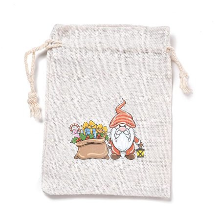 Christmas Cotton Cloth Storage Pouches ABAG-M004-02N-1