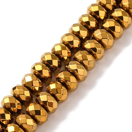 Electroplate Non-magnetic Synthetic Hematite Beads Strands X-G-J160-E-02-1