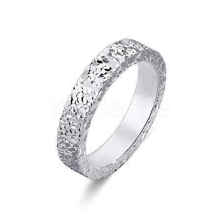 Brass Crushed Ice Pattern Finger Rings FS-WG1F485-08-1