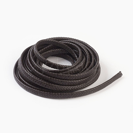 Braided Leather Cord WL-F009-C02-10x5mm-1