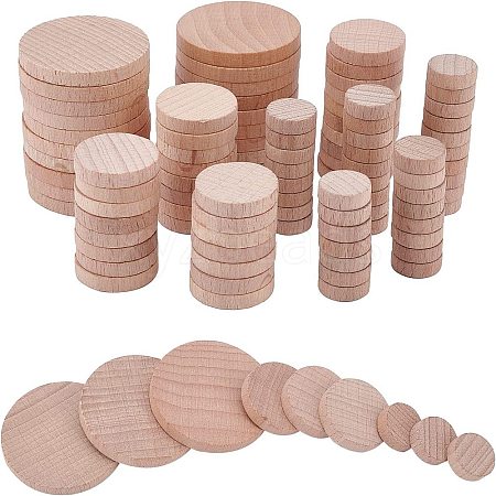 2Bag Beech Wooden Round Pieces WOOD-NB0002-77-1