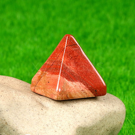 Natural Red Jasper Healing Pyramid Figurines PW-WG30742-07-1