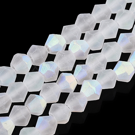 Imitate Austrian Crystal Bicone Frosted Glass Beads Strands LS-EGLA-A039-T2mm-MB13-1
