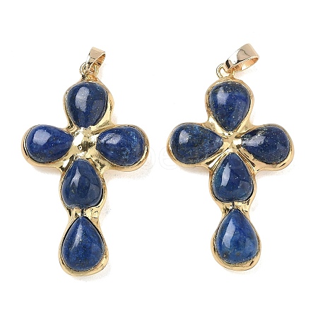 Dyed Natural Lapis Lazuli Pendants GG-CBA9F30-02G-17-1