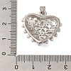 Rack Plating Brass Micro Pave Cubic Zirconia Pendants KK-I716-13P-3