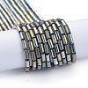 Electroplate Glass Beads Strands EGLA-K014-B-FP05-2