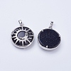 Synthetic Blue Goldstone Pendants G-K234-B06-2