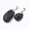 Natural Tektite Pendants G-S299-41-2