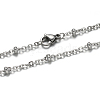 Tarnish Resistant 304 Stainless Steel Rolo Chains Necklaces NJEW-O083-A-07P-1