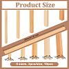 Olycraft 10Pcs 5 Styles L-shape Wood Sticks DIY-OC0012-46-2